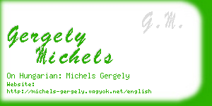 gergely michels business card